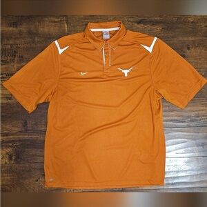 🎂Nike - Burnt Orange University Of Texas Polo - L